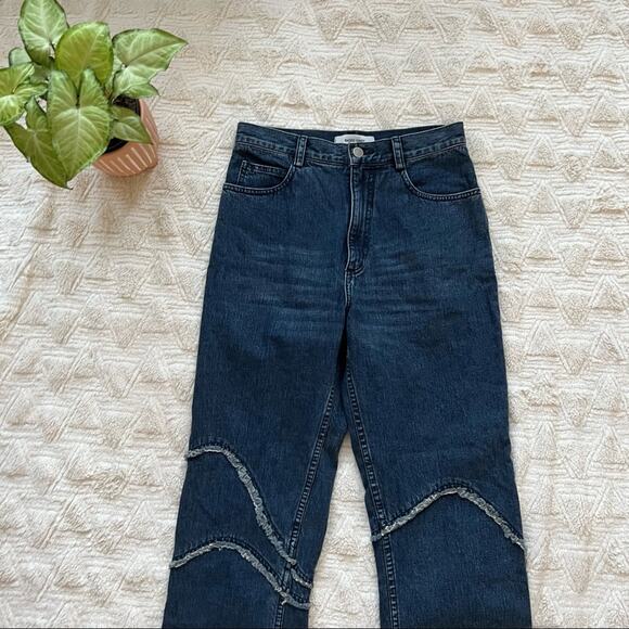 Rachel Comey Denim Ticklers High Waisted Straight Leg Jeans in Blue - Picture 4 of 9